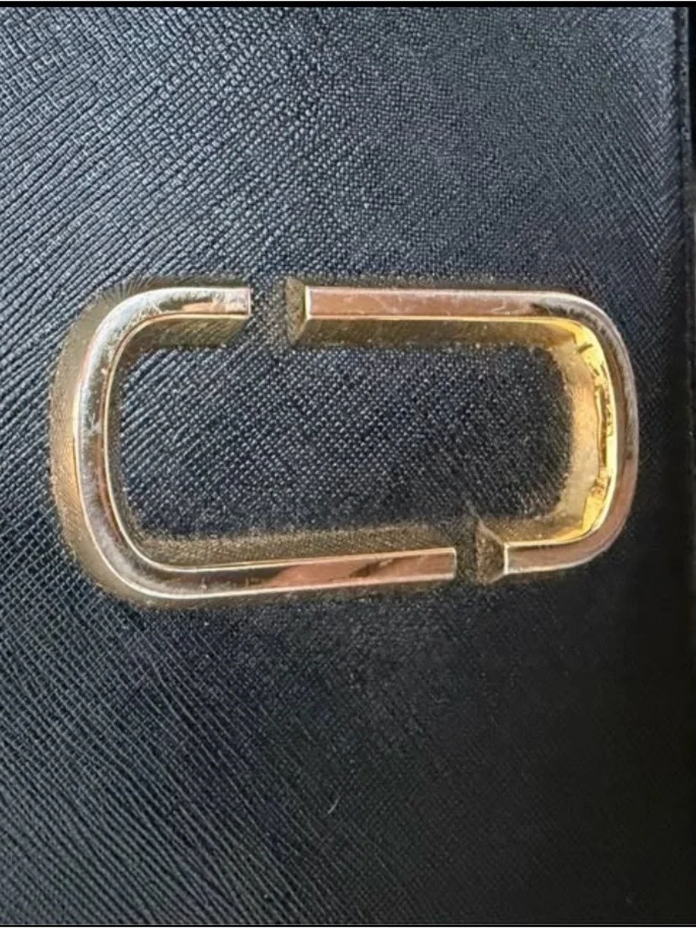 Marc Jacobs Black Crossbody Camera Bag with Logo Strap